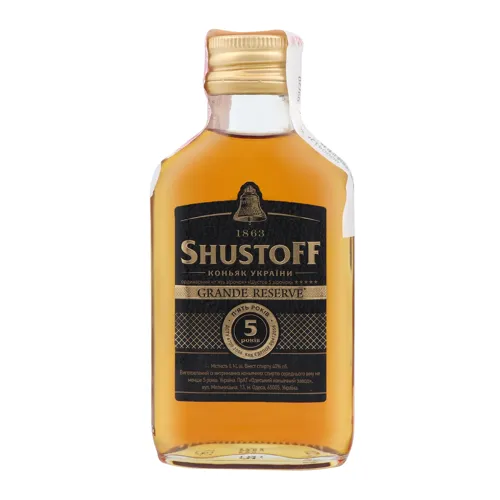 Коньяк 0.1л 40% ординарний 5 зірок Grande Reserve Shustoff