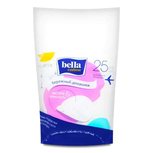Диски Ватні Бережний Демакияж Bella Cotton, 25 шт
