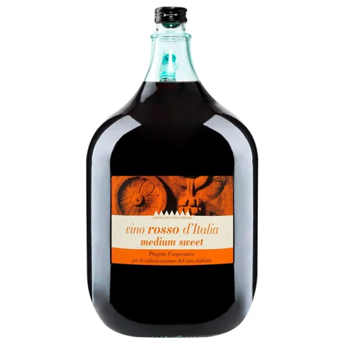 Вино Colli Amerini Vino Rosso de Italia червоне напівсолодке 10,5% 5л