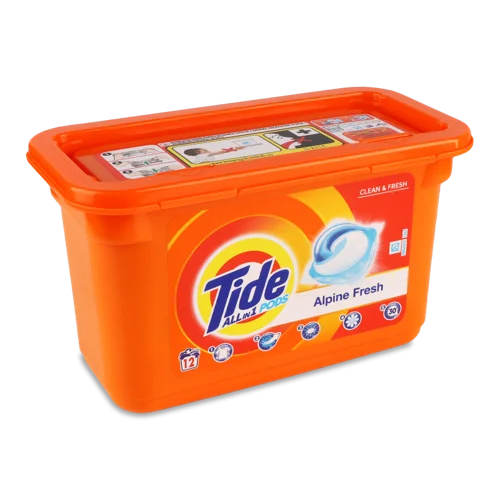 Засіб Мийний Для Прання В Капсулах Alpine Fresh Clean&Fresh Allin1 Pods Tide 12x18.2г