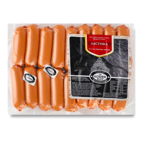 Сосиски З М'яса Птиці Варені Ласунка ТОВ, Прем'єр, кг