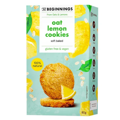 Печиво The Beginnings вівсяне з лимоном 80г