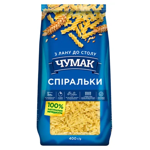 Макарони Чумак Спіралі 400г