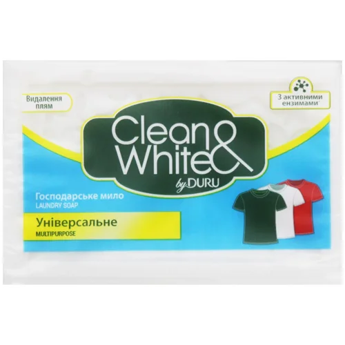 Мило господарське Duru Clean & White універсальне 125г