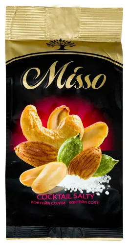 Асорті горіхів та ядер насіння гарбуза Cocktail Salty Misso м/у 125г