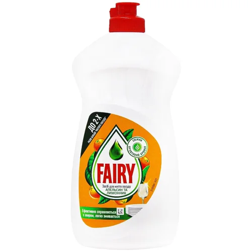 Засіб для миття посуду Fairy Апельсин та лимонник 500мл