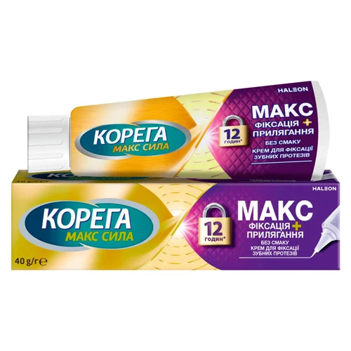 Крем для фіксації Корега Макс фіксація та прилягання 40г