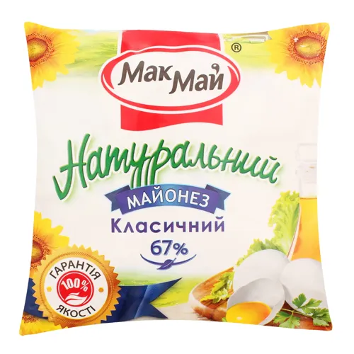Майонез 67% Класичний Натуральний МакМай м/у 360г