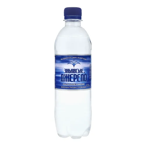 Вода мінеральна сильногазована Зіньківське Джерело 0.5л
