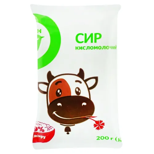 Сир кисломолочний Ашан 9% 200г