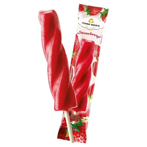Морозиво лід Три Ведмеді Strawberry 65г