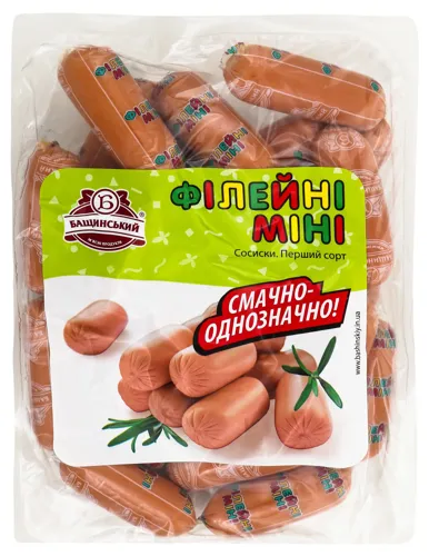 Сосиски Філейні міні Бащинський охол м/у 480г
