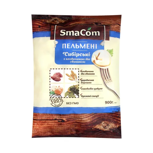 Пельмені Сибірські с/м SmaCom м/у 900г