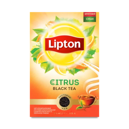 Чай Чорний Байховий Листовий З Цедрою Апельсина І Лимонною Травою, к/у 80г