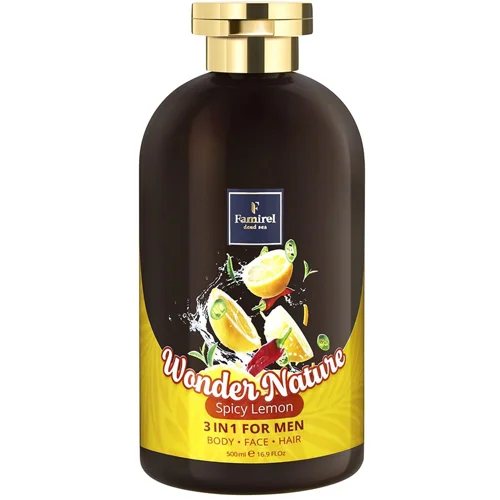Гель-шампунь 3в1 Famirel Wonder Nature Spicy Lemon,500 мл