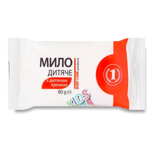 Дитяче Туалетне Мило з Дитячим Кремом, Kids, ТМ 1, 60г