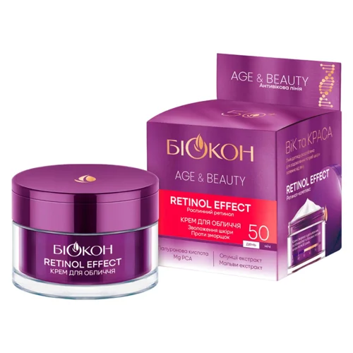 Крем для обличчя Біокон Age&Beauty Retinol Effect 50+ 50мл