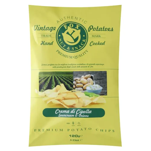 Чіпси картопляні зі сметаною та цибулею 120г