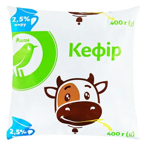 Кефір Ашан 2,5% 400г
