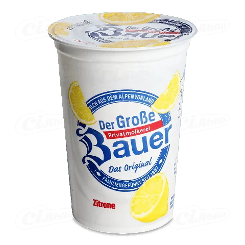 Йогурт Bauer з наповнювачем мікс смаків 3,5%, 250г