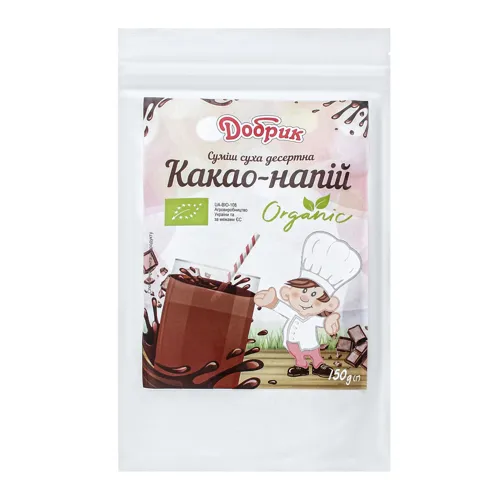 Какао-напій органічний Добрик д/п 150г