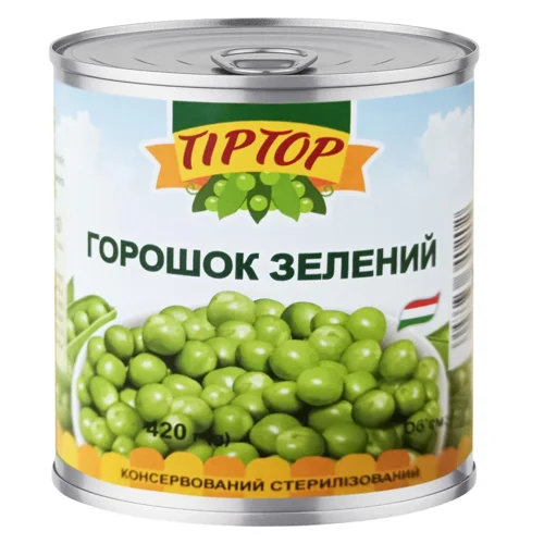 Горошок зелений Tip Top 425мл