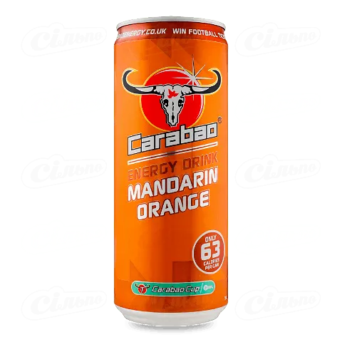 Напій енергетичний Carabao Mandarin Orange безалкогольний, 0,33л
