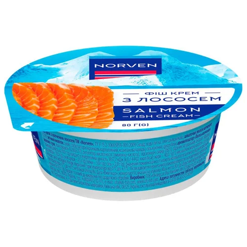 Фіш крем Norven з лососем 80г