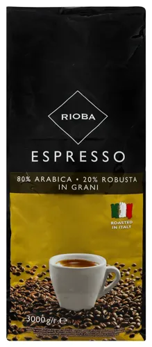 Кава натуральна смажена в зернах Espresso Rioba м/у 3кг