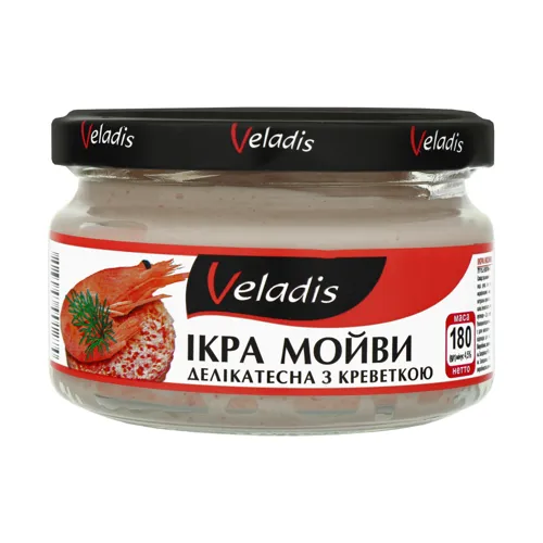 Ікра мойви в соусі з креветкою Veladis 180г