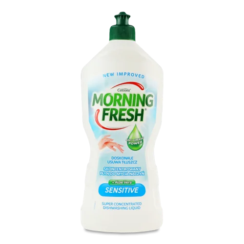Рідина Для Миття Посуду Алое Віра Sensitive Morning Fresh, П/у 900мл