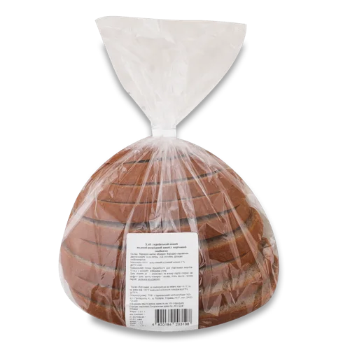 Хліб Половинка В Нарізці Український Новий, Підовий, ТОВ Чернігівський Хлібокомбінат №2, 400г