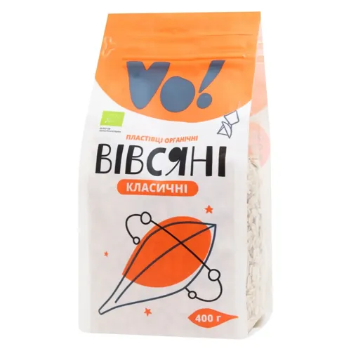 Пластівці вівсяні Vo! Класичні органічні 400г