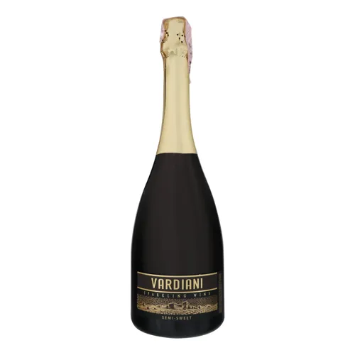 Вино ігристе 0.75л 10-13.5% біле напівсолодке Vardiani пл