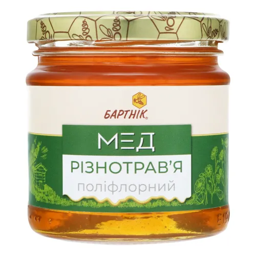 Мед поліфлорний Різнотрав'я Бартнік с/б 250г