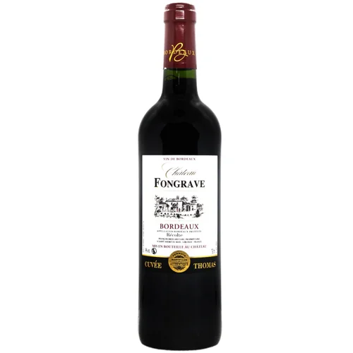 Вино Chateau Fongrave Cuvee Thomas Bordeaux сухе червоне 14% 0,75л